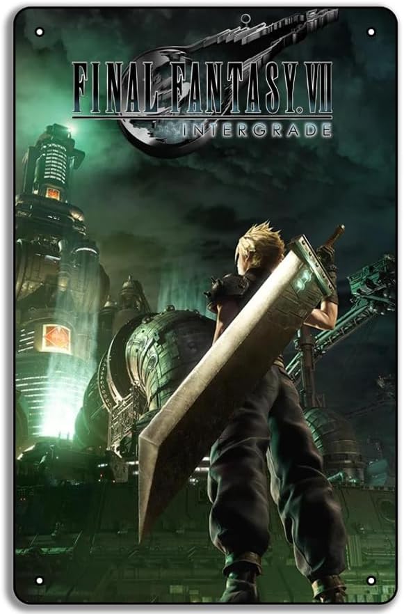 Home Decor Games Free - Final Fantasy VII Game Poster Metal