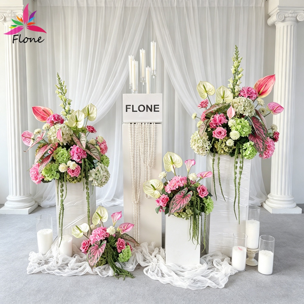 Home Decor Event - Wedding DIY Decor Artificial Flower Arrangement-Anthurium,