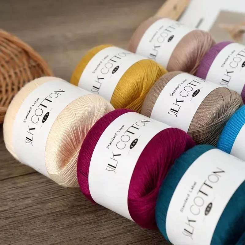Yarn Home Decor - 50g/PC Silk Lace Cotton Milk Crochet