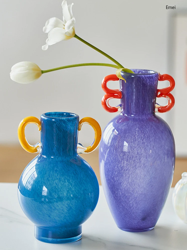 Glass Vase Nordic - Nordic Creative Upscale Binaural Vase Decoration