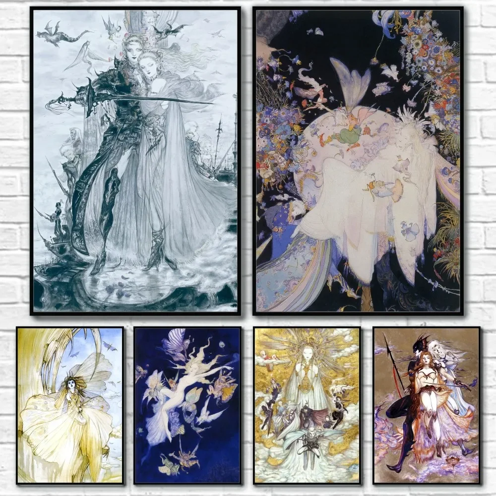 Home Decor Games Free - Yoshitaka Amano Final Fantasy Game Luxury