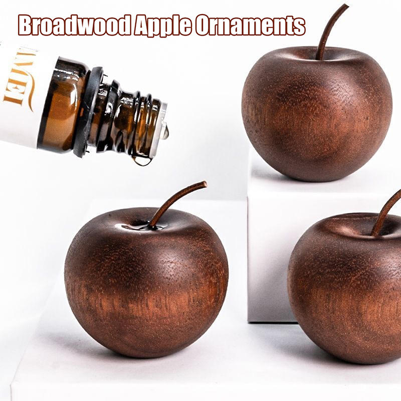 1PCS Of Wooden Apple Shaped Es - Home Decor Essentials ulasan dan harga