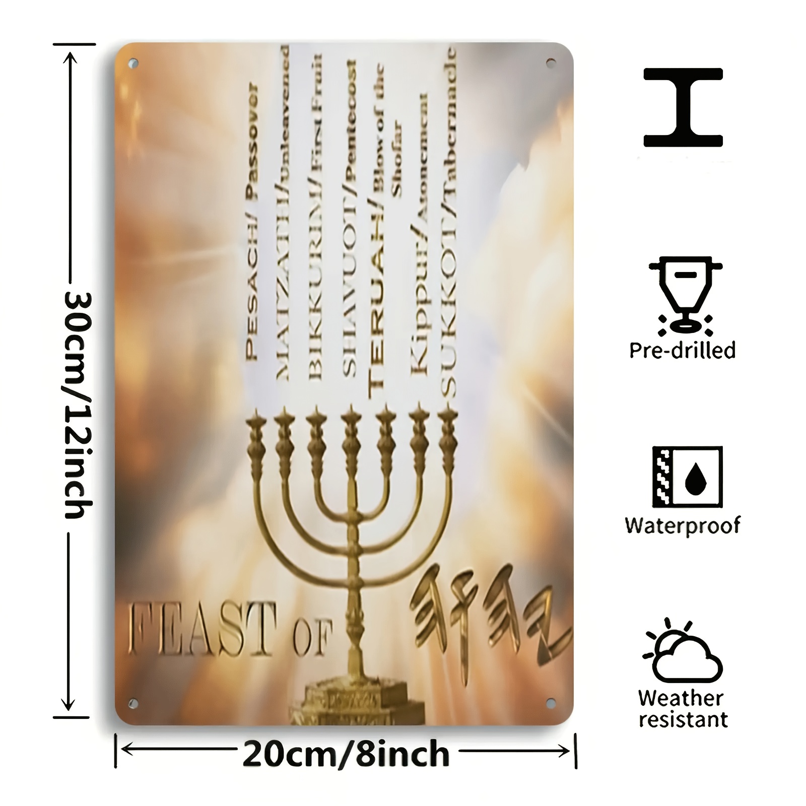 CIFBUYHebrew Star of David Alu - Home Decor Room ulasan dan harga