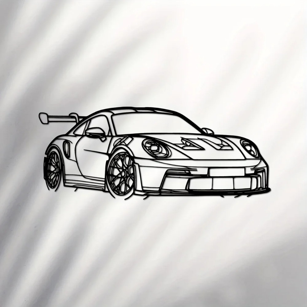 1pc Supercar Metal Wall Art -  - Home Decor Enthusiast ulasan dan harga