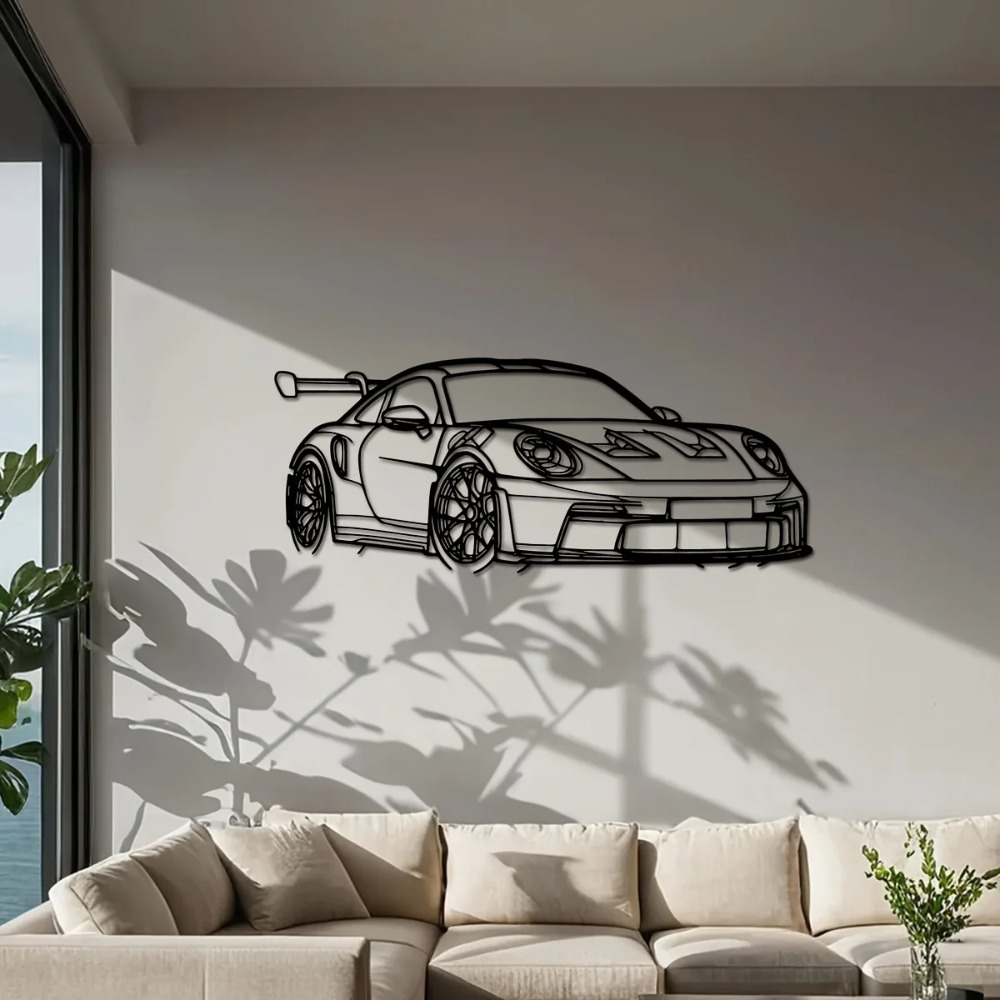 1pc Supercar Metal Wall Art -  - Home Decor Enthusiast ulasan dan harga