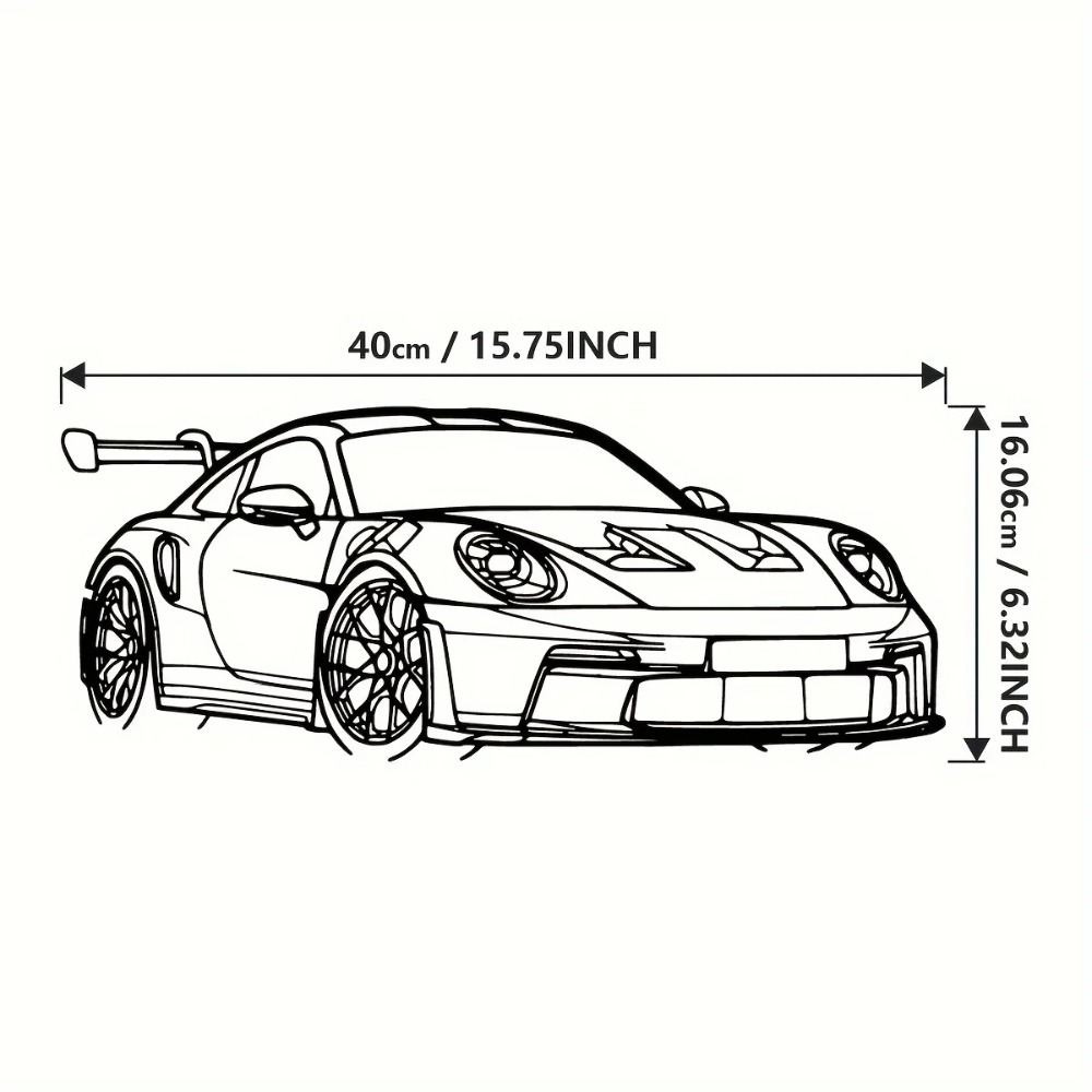 1pc Supercar Metal Wall Art -  - Home Decor Enthusiast ulasan dan harga