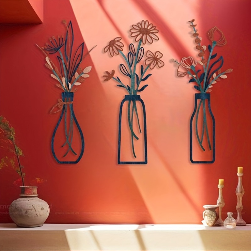3 Large Floral Wall Art Sculpt - Home Decor Event ulasan dan harga