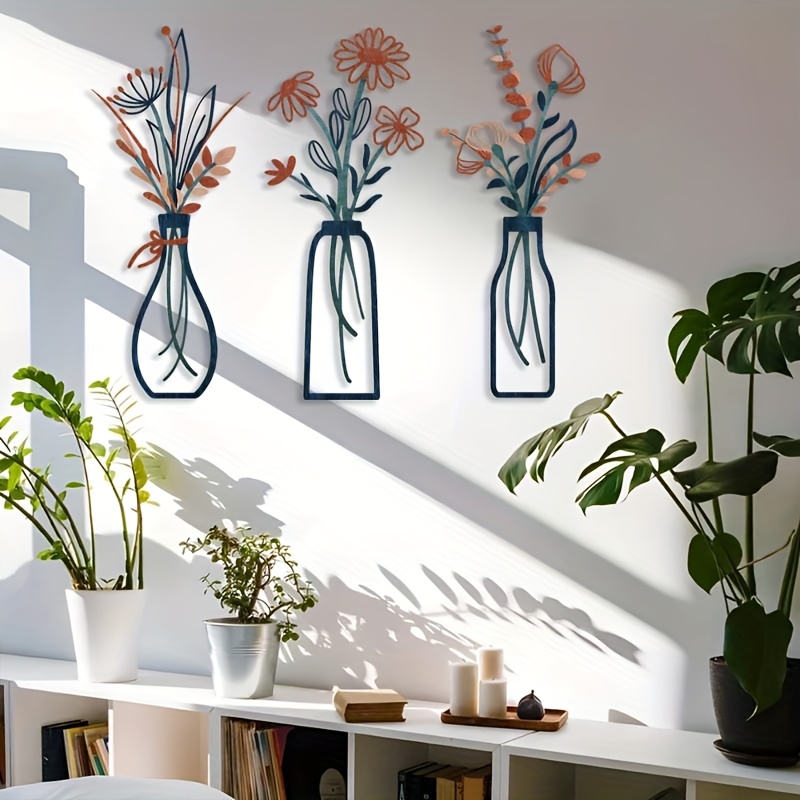 3 Large Floral Wall Art Sculpt - Home Decor Event ulasan dan harga