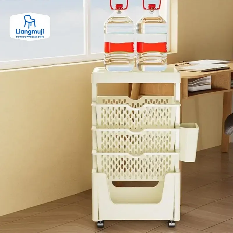 5 Tier Movable Book Shelf On W - Home Decor On Wheels ulasan dan harga