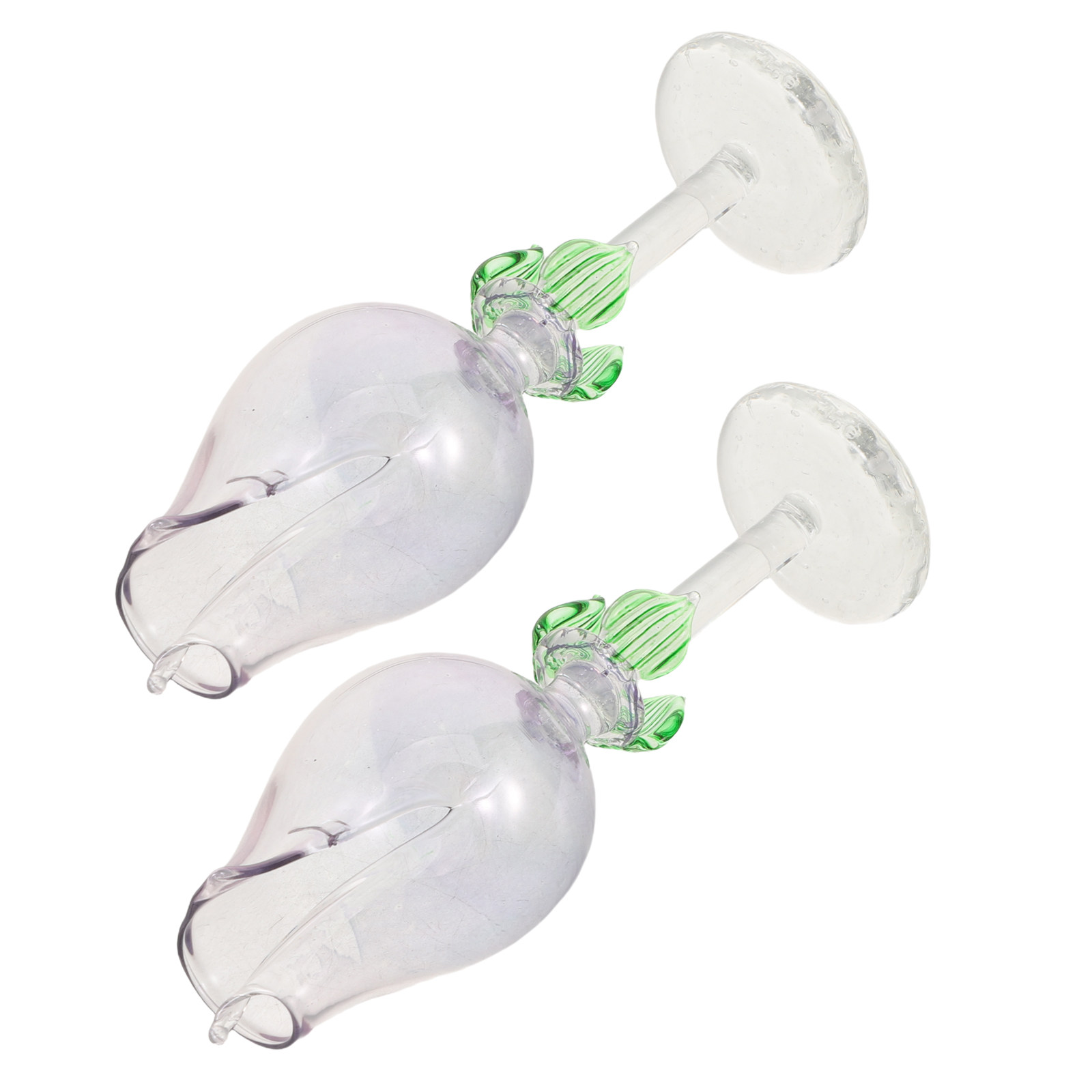 2Pcs Flower Shaped Glass Essen - Home Decor Essentials ulasan dan harga