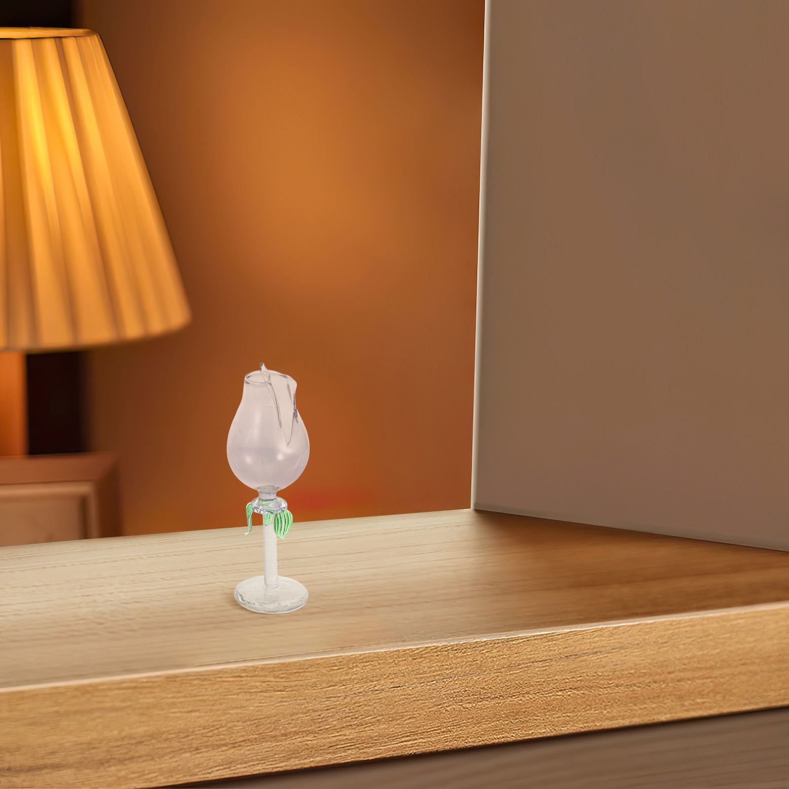 2Pcs Flower Shaped Glass Essen - Home Decor Essentials ulasan dan harga