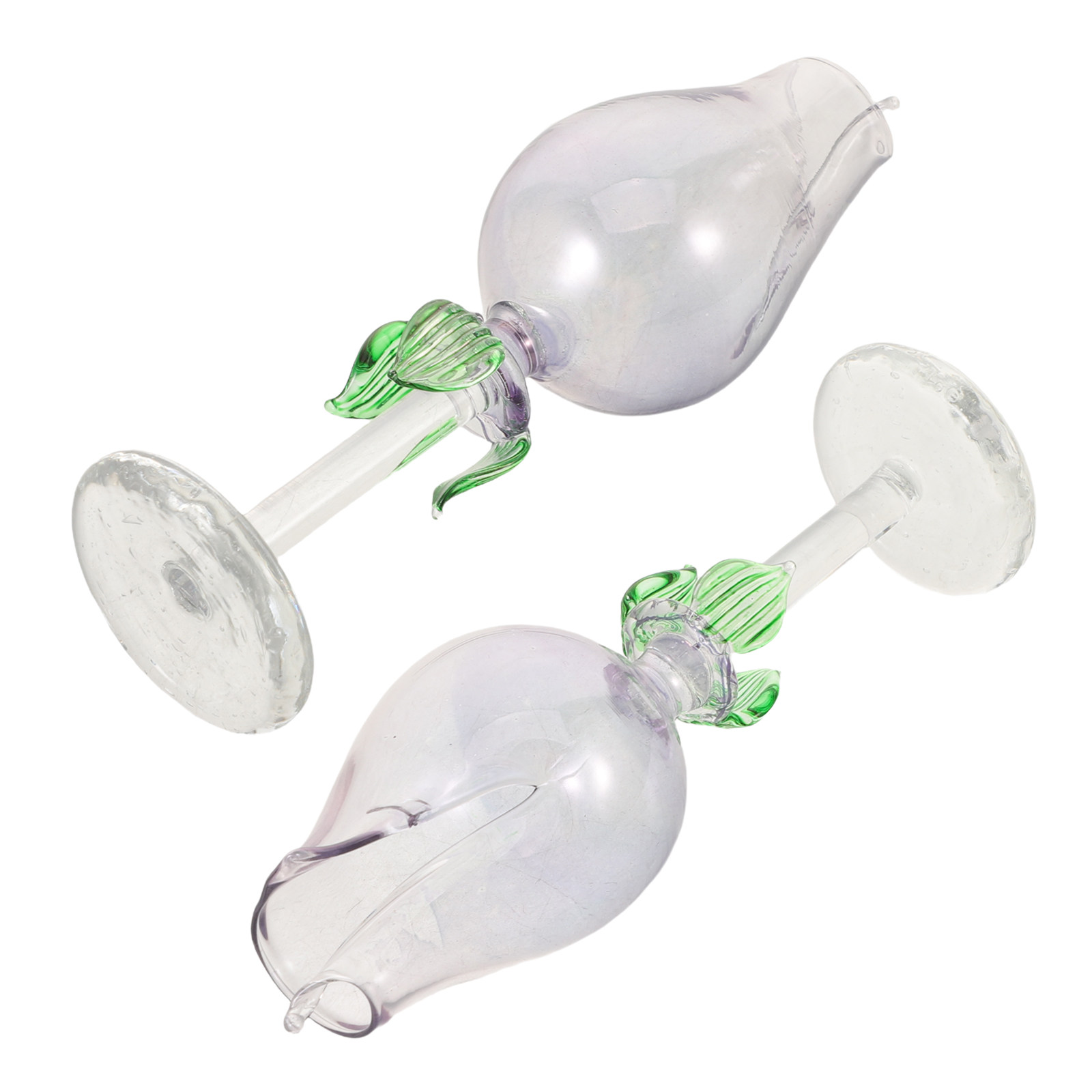 2Pcs Flower Shaped Glass Essen - Home Decor Essentials ulasan dan harga