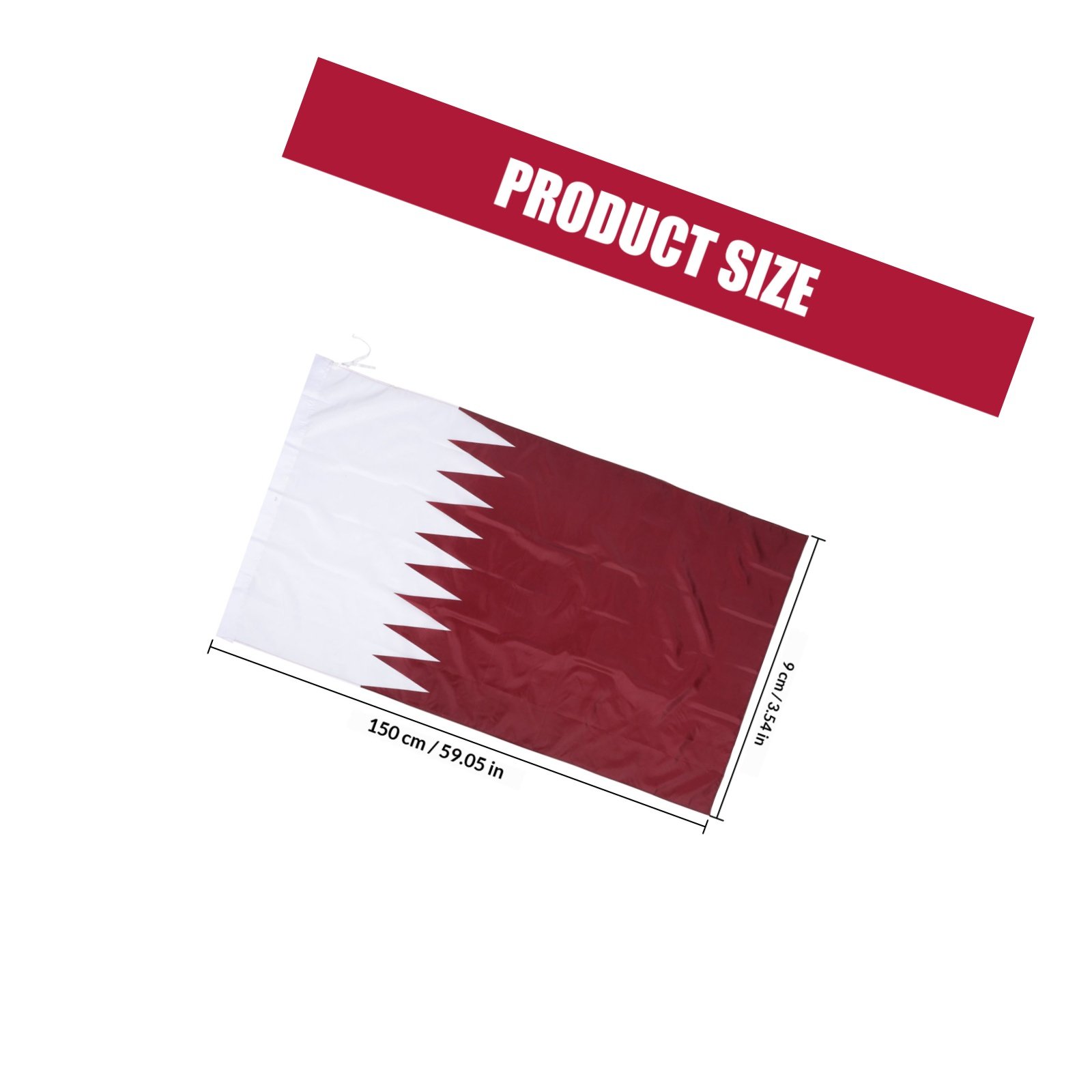Qatar Hanging Nation Flag Poly - Home Decor Qatar ulasan dan harga