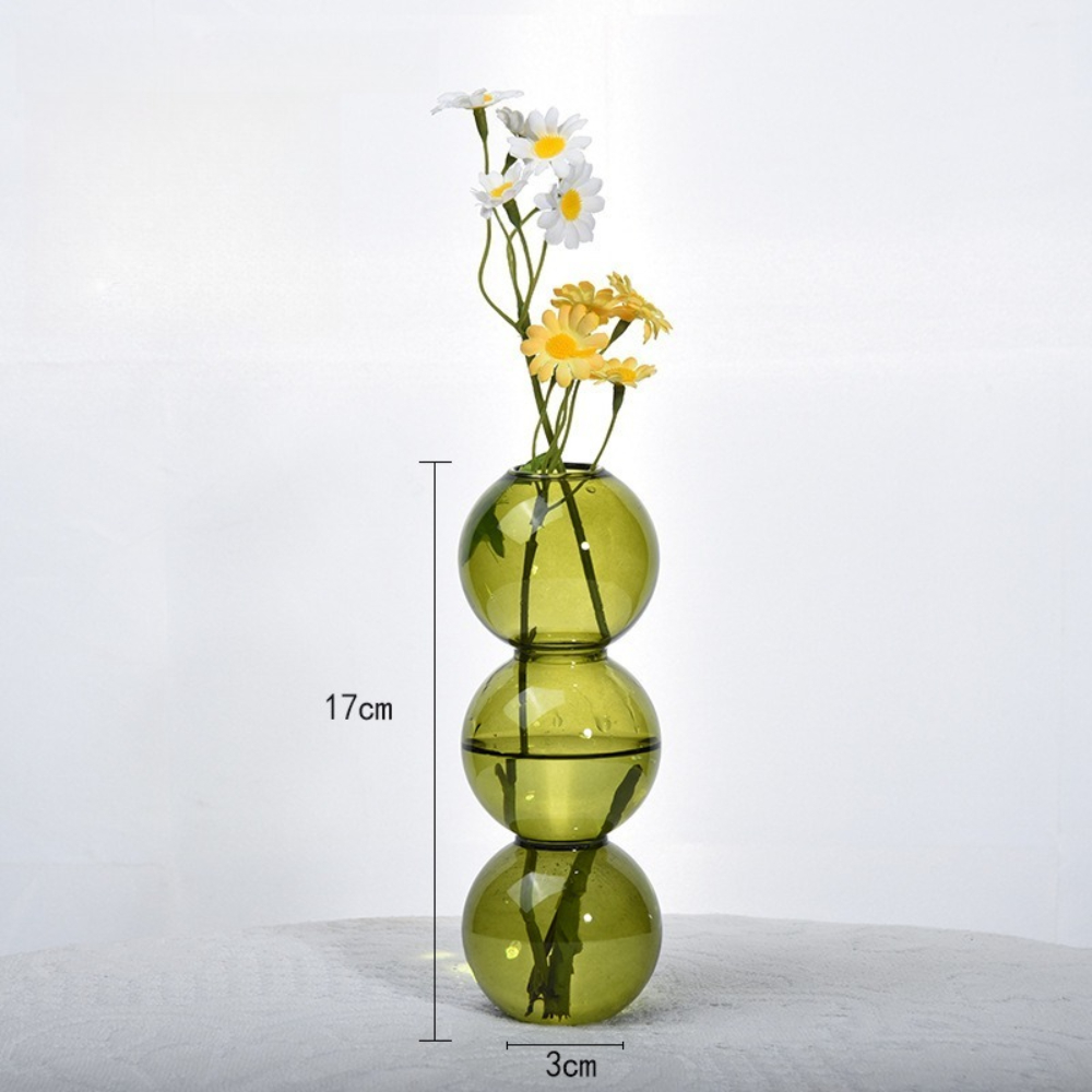 Simple Style Coloful Glass Vas - Glass Vase Nordic ulasan dan harga