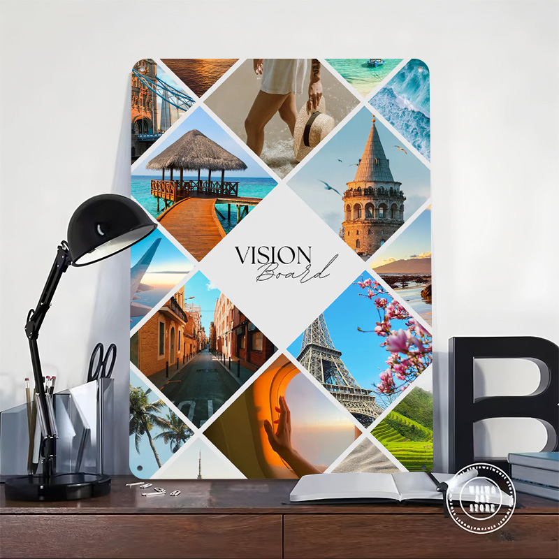 Travel Vision Board Collage Pr - Home Decor Vision Board ulasan dan harga