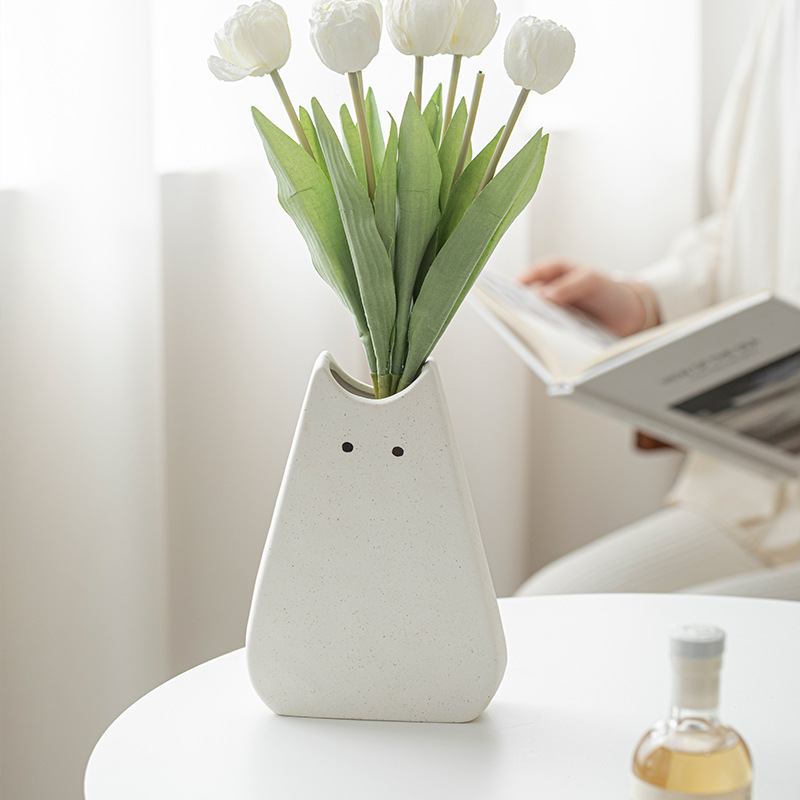 Cute Cat-like Ceramic Vase, No - Glass Vase Nordic ulasan dan harga