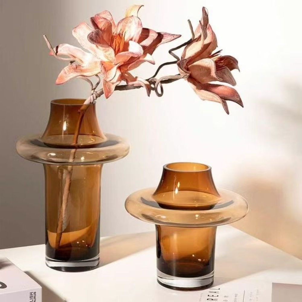 Modern Simple Glass Flower Vas - Glass Vase Nordic ulasan dan harga