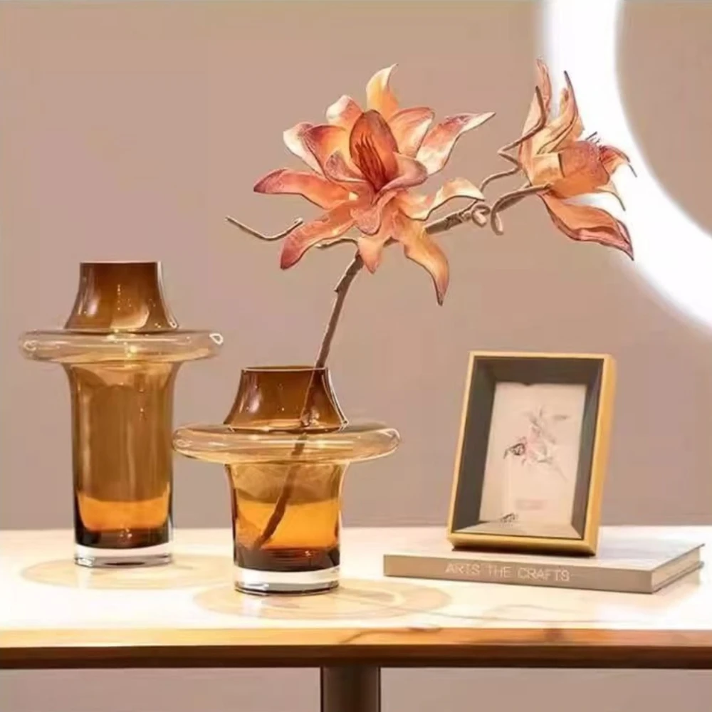 Modern Simple Glass Flower Vas - Glass Vase Nordic ulasan dan harga