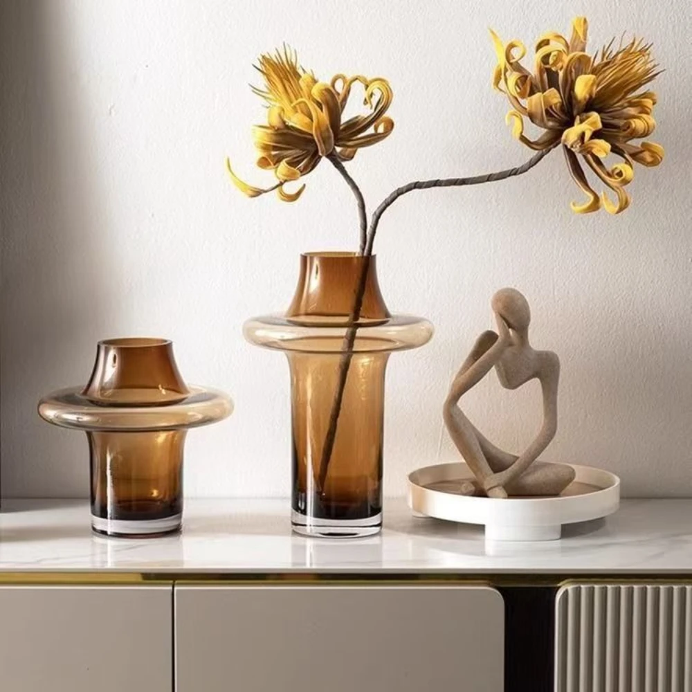 Modern Simple Glass Flower Vas - Glass Vase Nordic ulasan dan harga