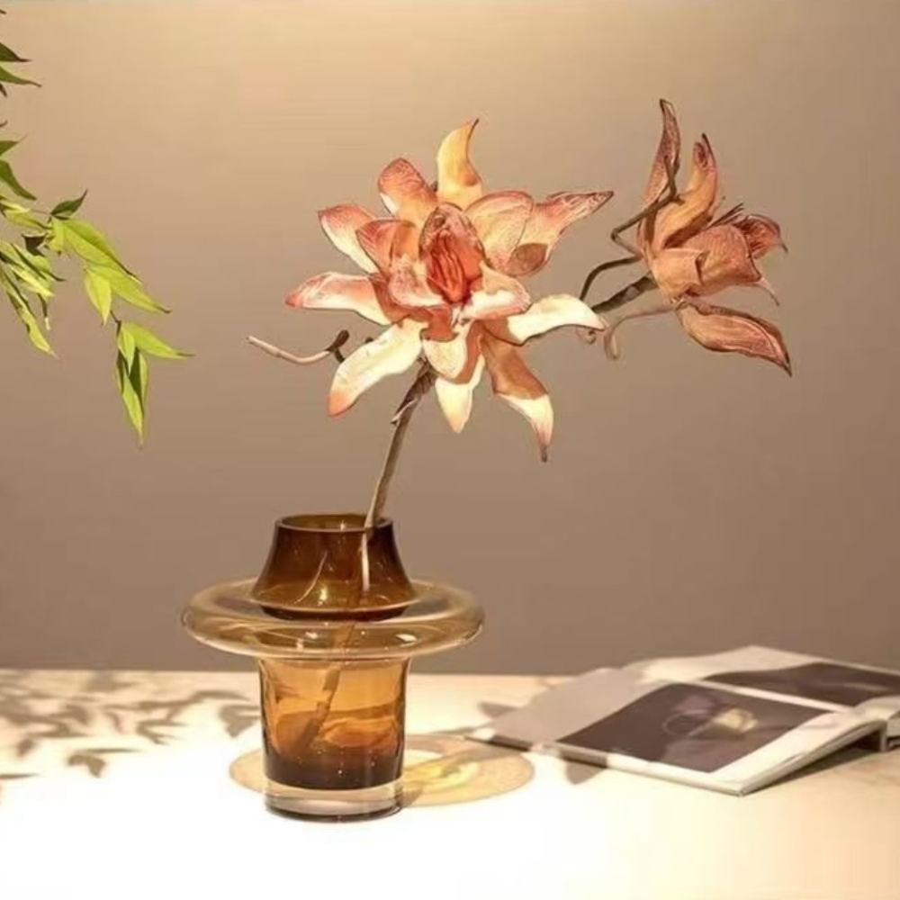 Modern Simple Glass Flower Vas - Glass Vase Nordic ulasan dan harga