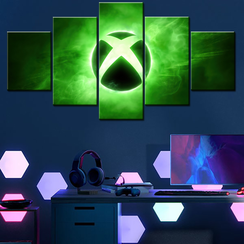 5 Pieces Canvas Wall Arts Post - Home Decor Xbox Games ulasan dan harga