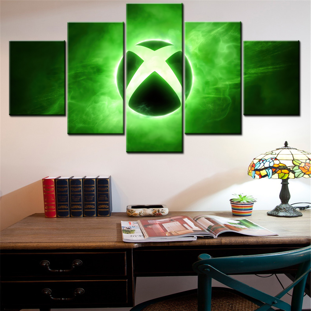 5 Pieces Canvas Wall Arts Post - Home Decor Xbox Games ulasan dan harga