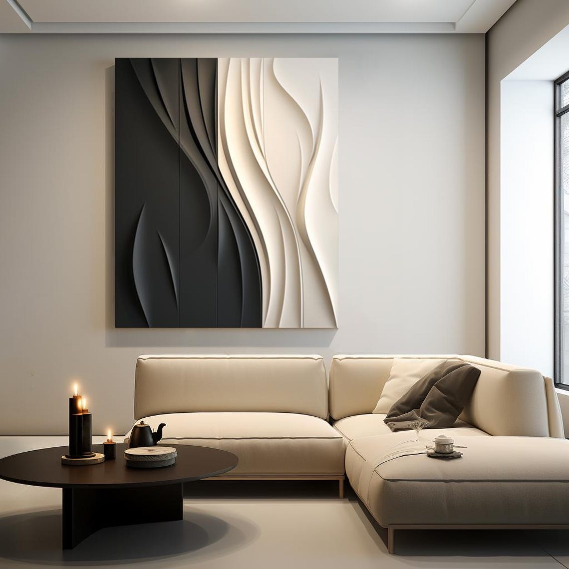 xx-Wave Strip Decorative Woode - Home Decor Vision Board ulasan dan harga