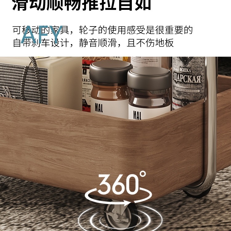 Vintage Style Mobile Side Tabl - Home Decor On Wheels ulasan dan harga