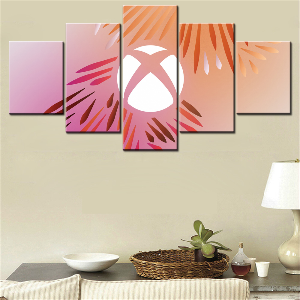 5 Pieces Canvas Wall Arts Post - Home Decor Xbox Games ulasan dan harga