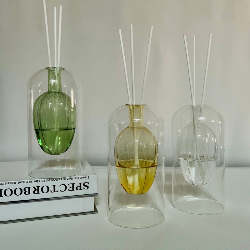 Ins Nordic U-shaped Double Wal - Glass Vase Nordic ulasan dan harga