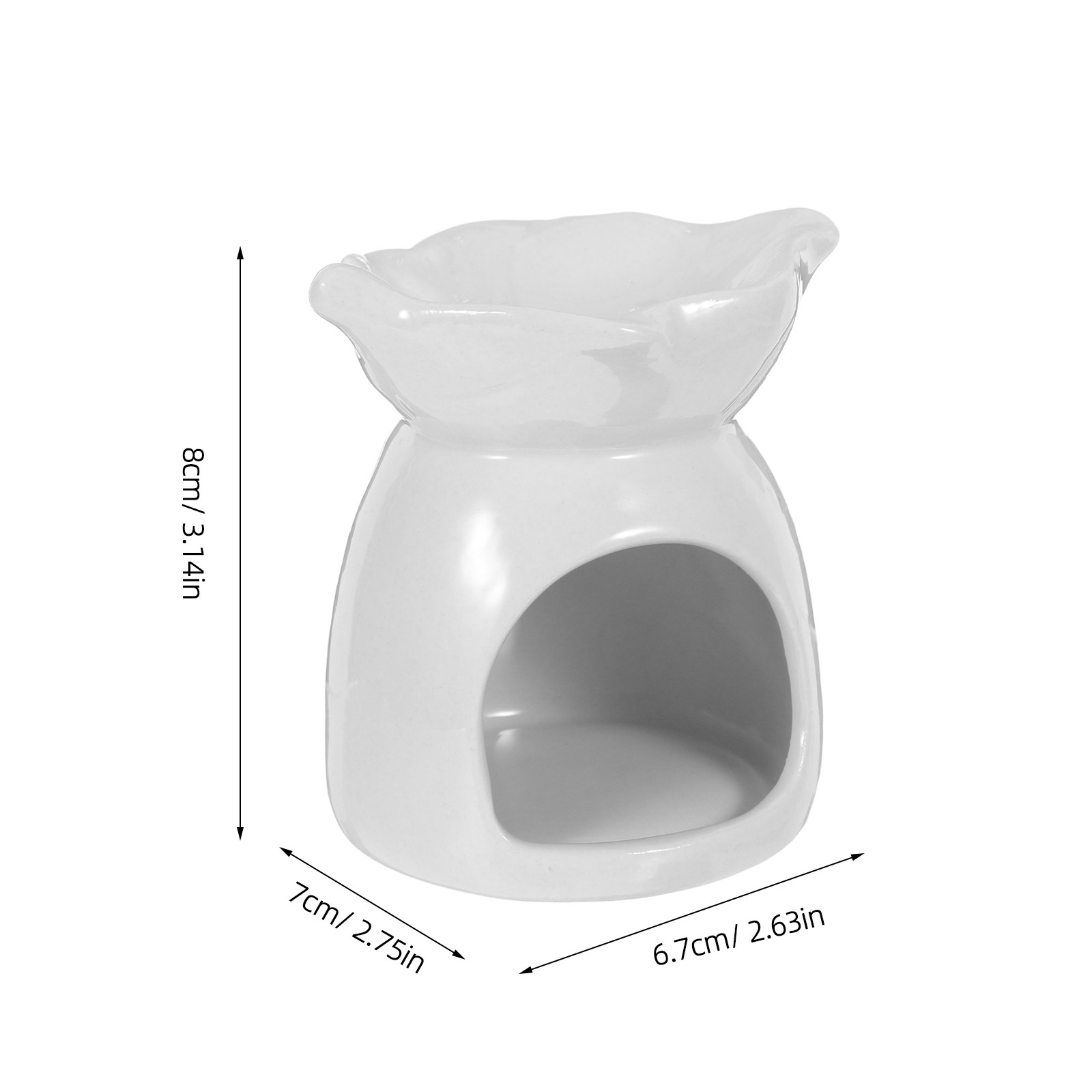 Ceramic Holder Elegant Leaf-Sh - Home Decor Essentials ulasan dan harga