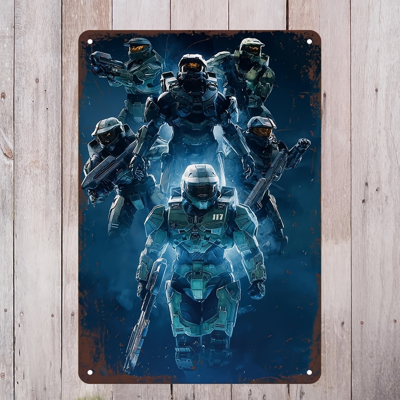 Halo-Inspired Metal Wall Art S - Home Decor Games Free ulasan dan harga