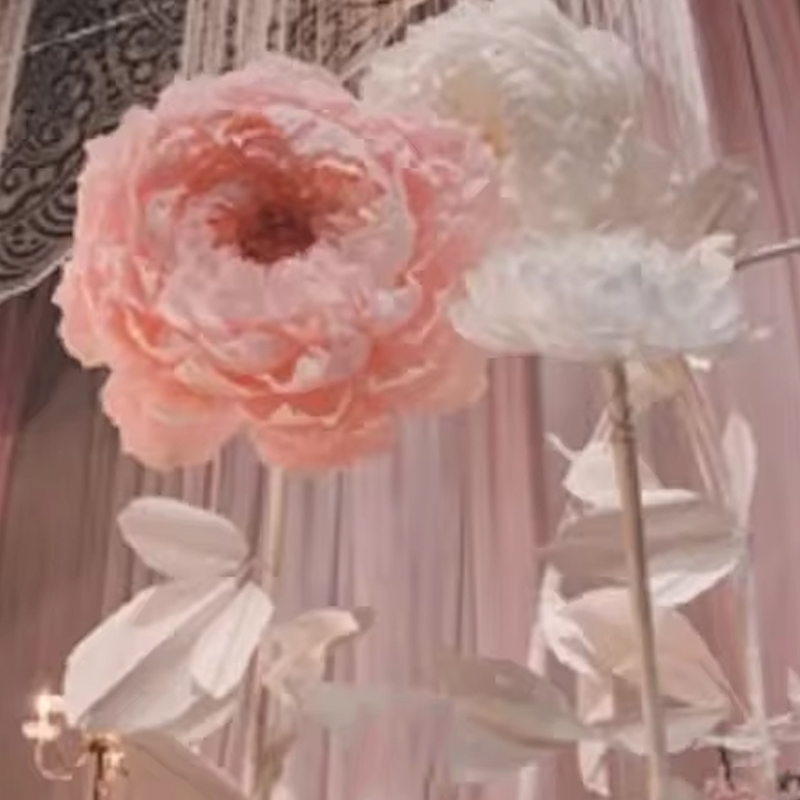 Handmade Paper Flower Peony fo - Home Decor Event ulasan dan harga