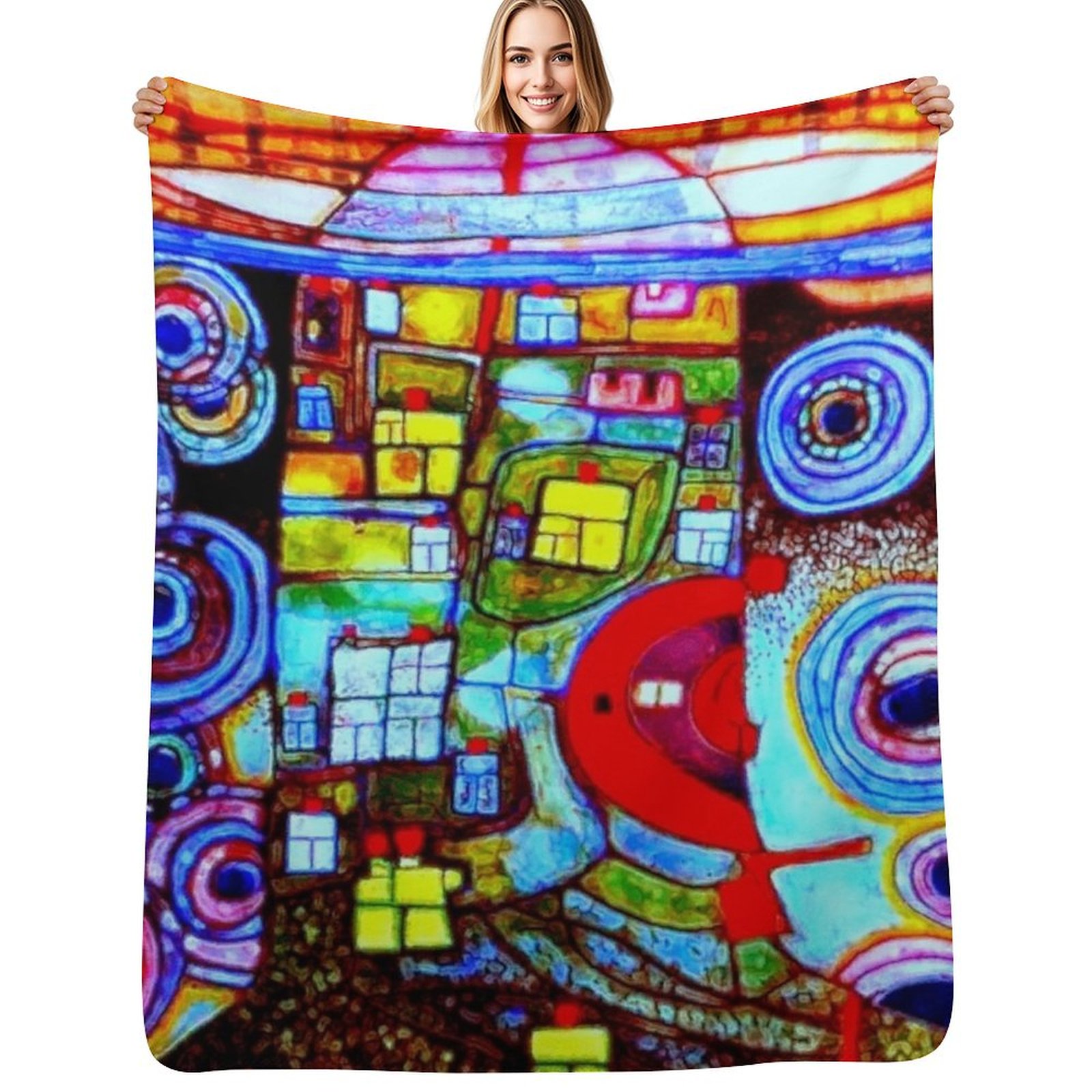 Qatar 813 neon Throw Blanket S - Home Decor Qatar ulasan dan harga