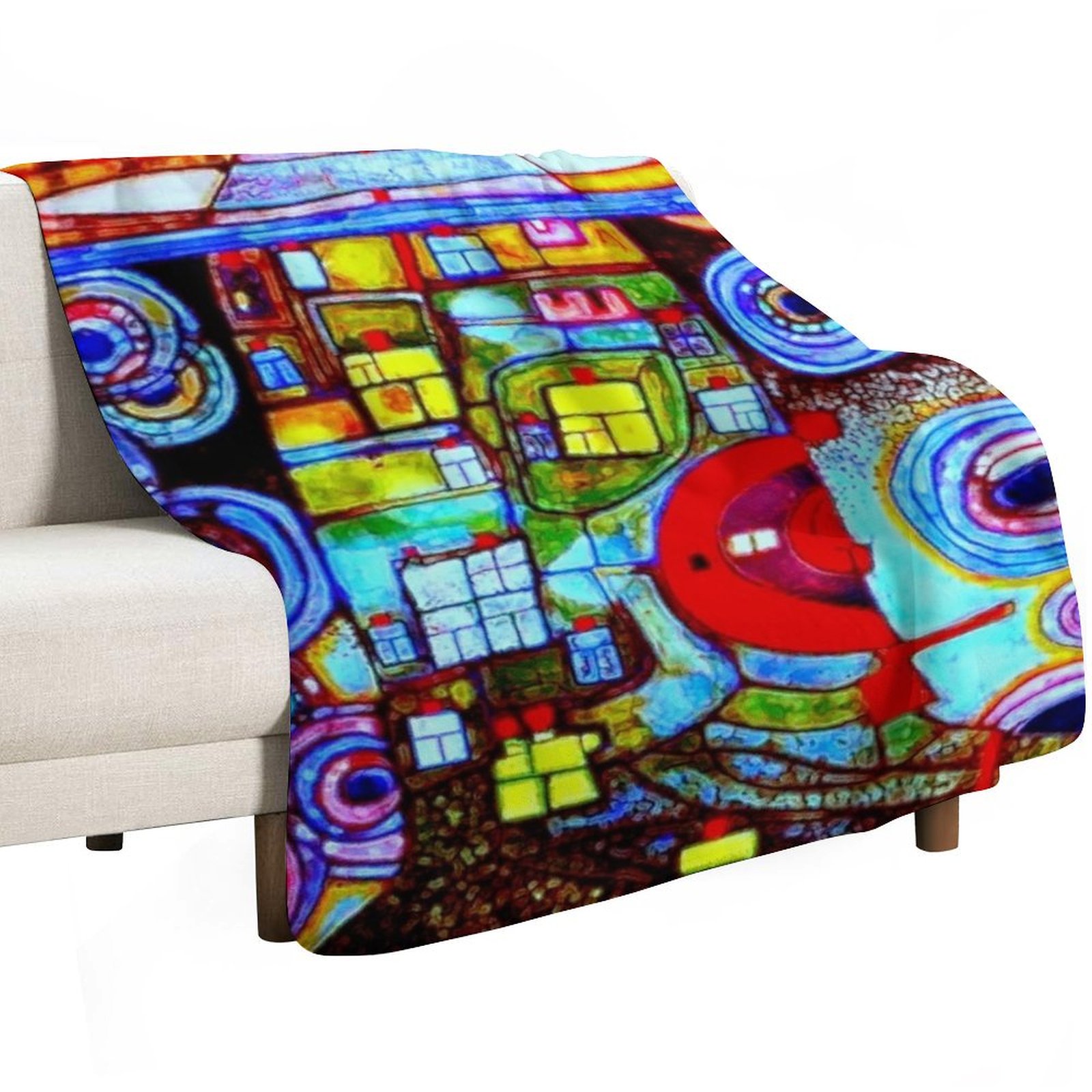 Qatar 813 neon Throw Blanket S - Home Decor Qatar ulasan dan harga
