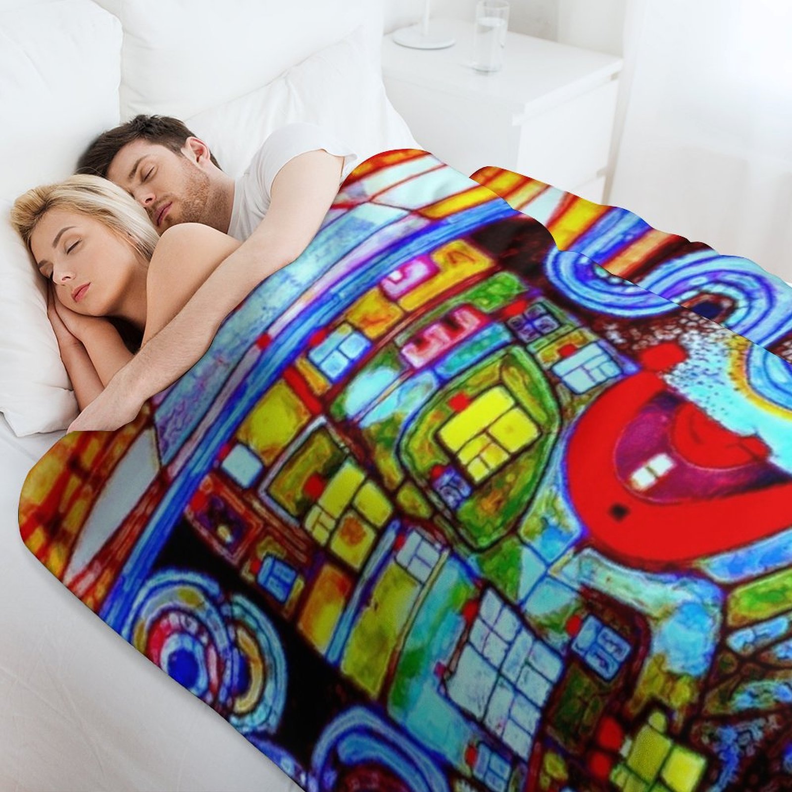 Qatar 813 neon Throw Blanket S - Home Decor Qatar ulasan dan harga
