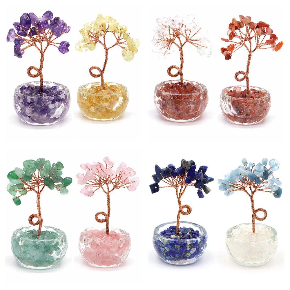 Natural Gemstone Crystal Lucky - Home Decor Xmas ulasan dan harga