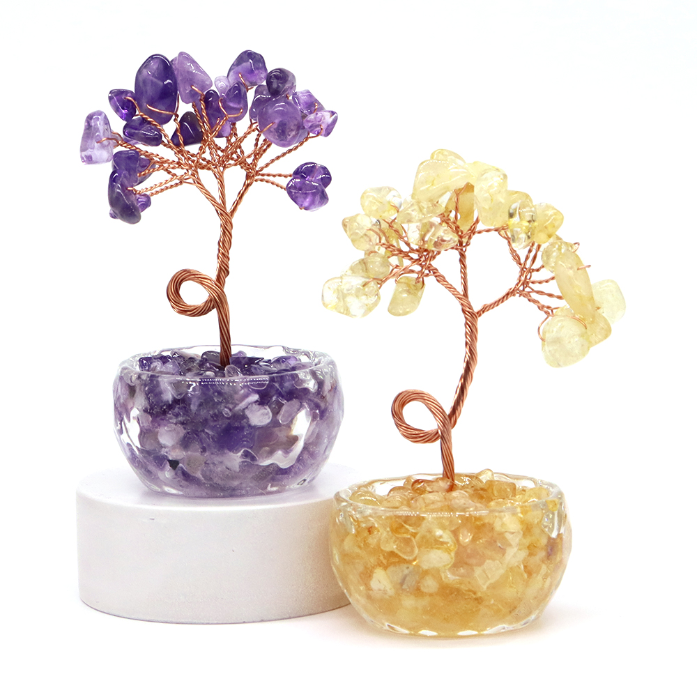 Natural Gemstone Crystal Lucky - Home Decor Xmas ulasan dan harga