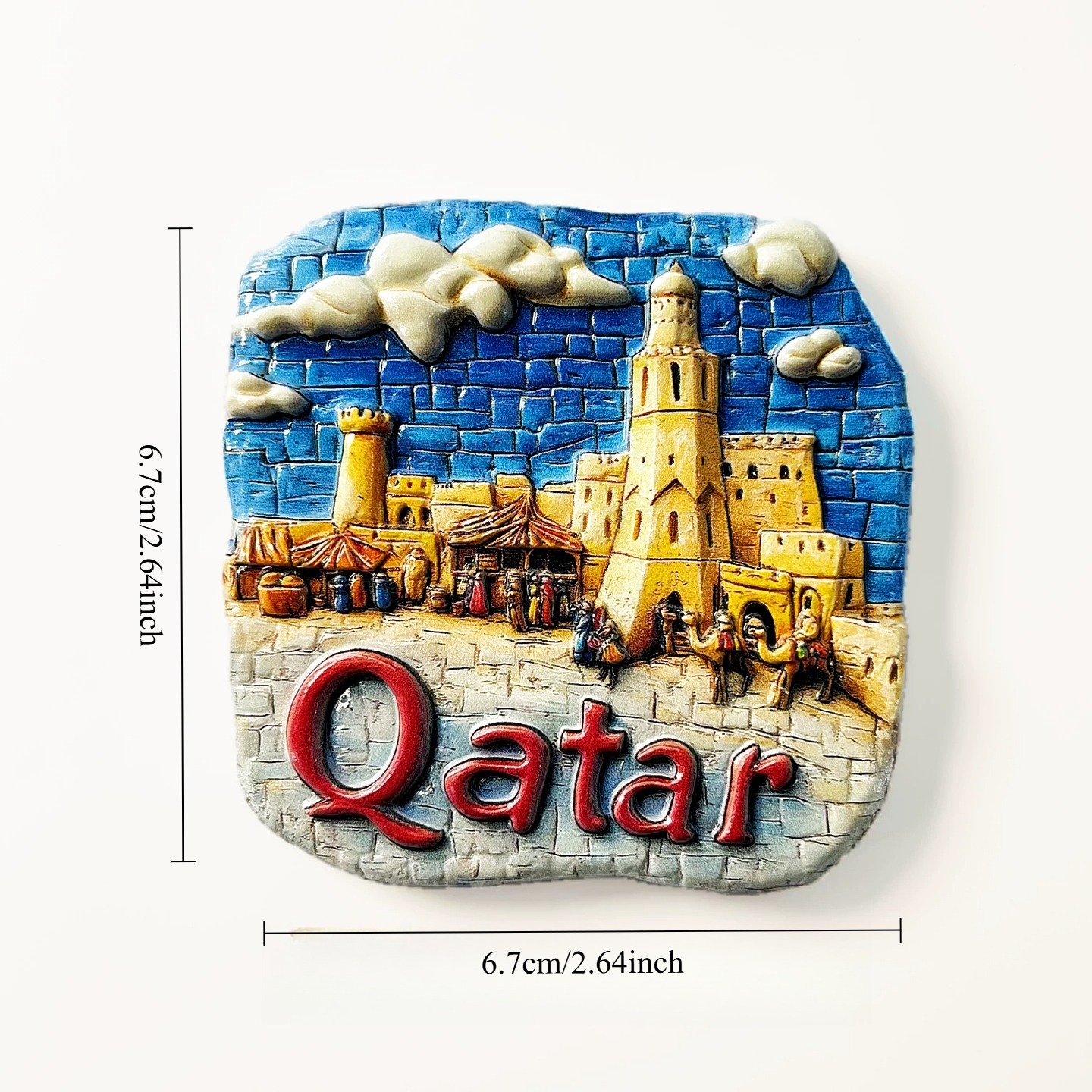 Qatar 3D Fridge Magnets Orname - Home Decor Qatar ulasan dan harga