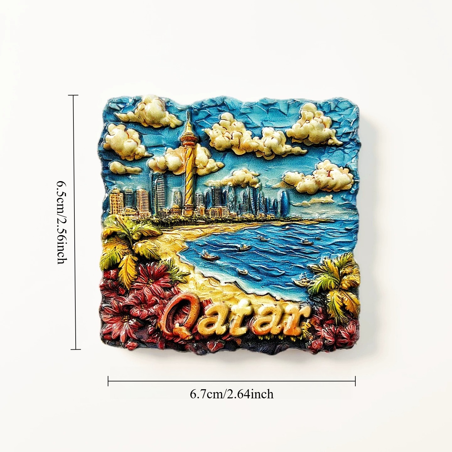Qatar 3D Fridge Magnets Orname - Home Decor Qatar ulasan dan harga
