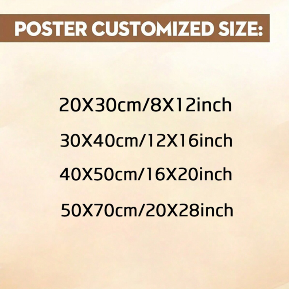 1pc Frameless Personalize Cust - Home Decor Games Free ulasan dan harga