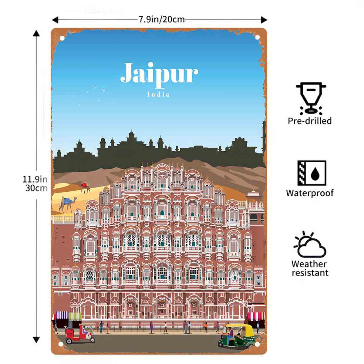 2D FLAT 1pc Jaipur India Hawa  - Home Decor Jaipur ulasan dan harga