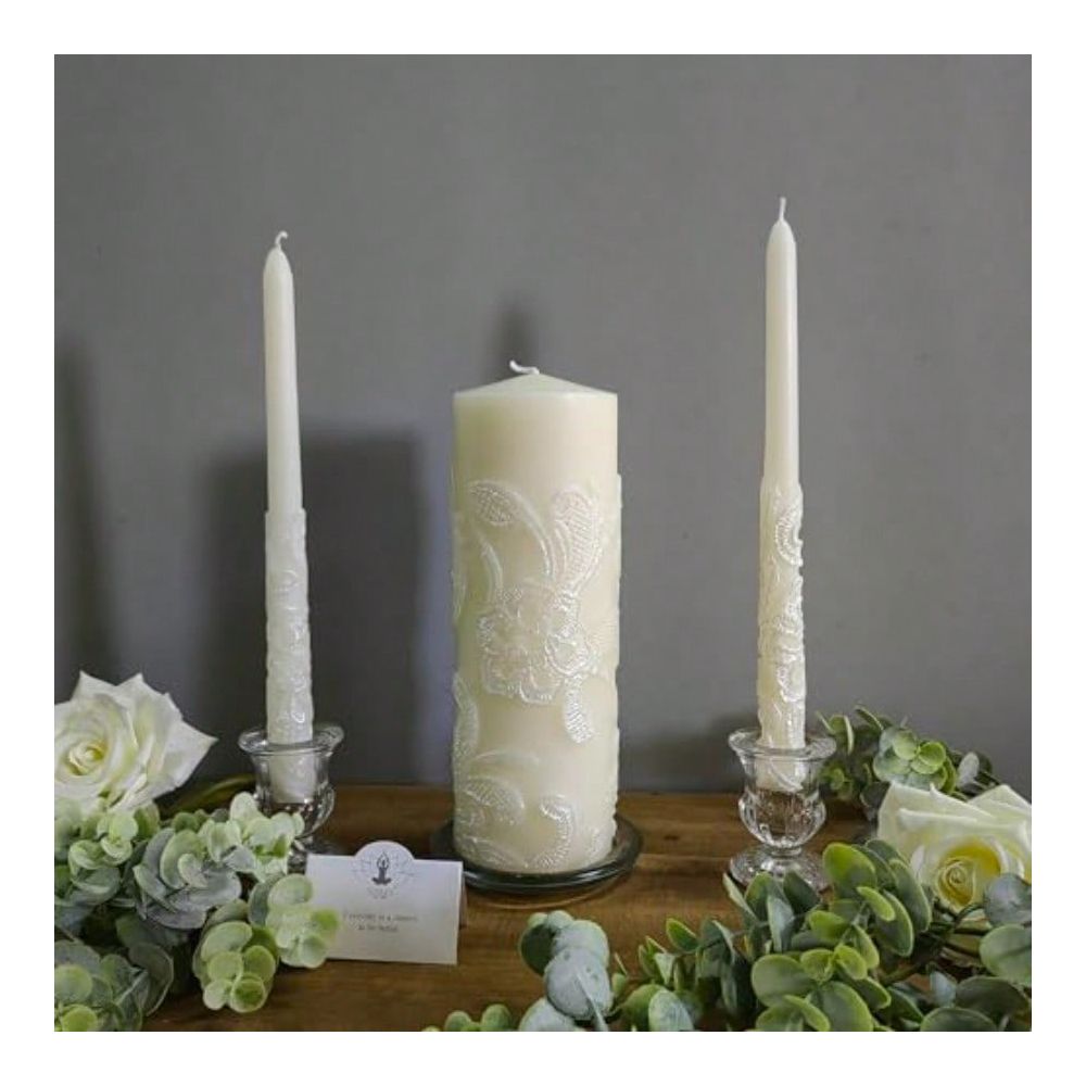 Inch High Cream Wedding Unity  - Home Decor Event ulasan dan harga