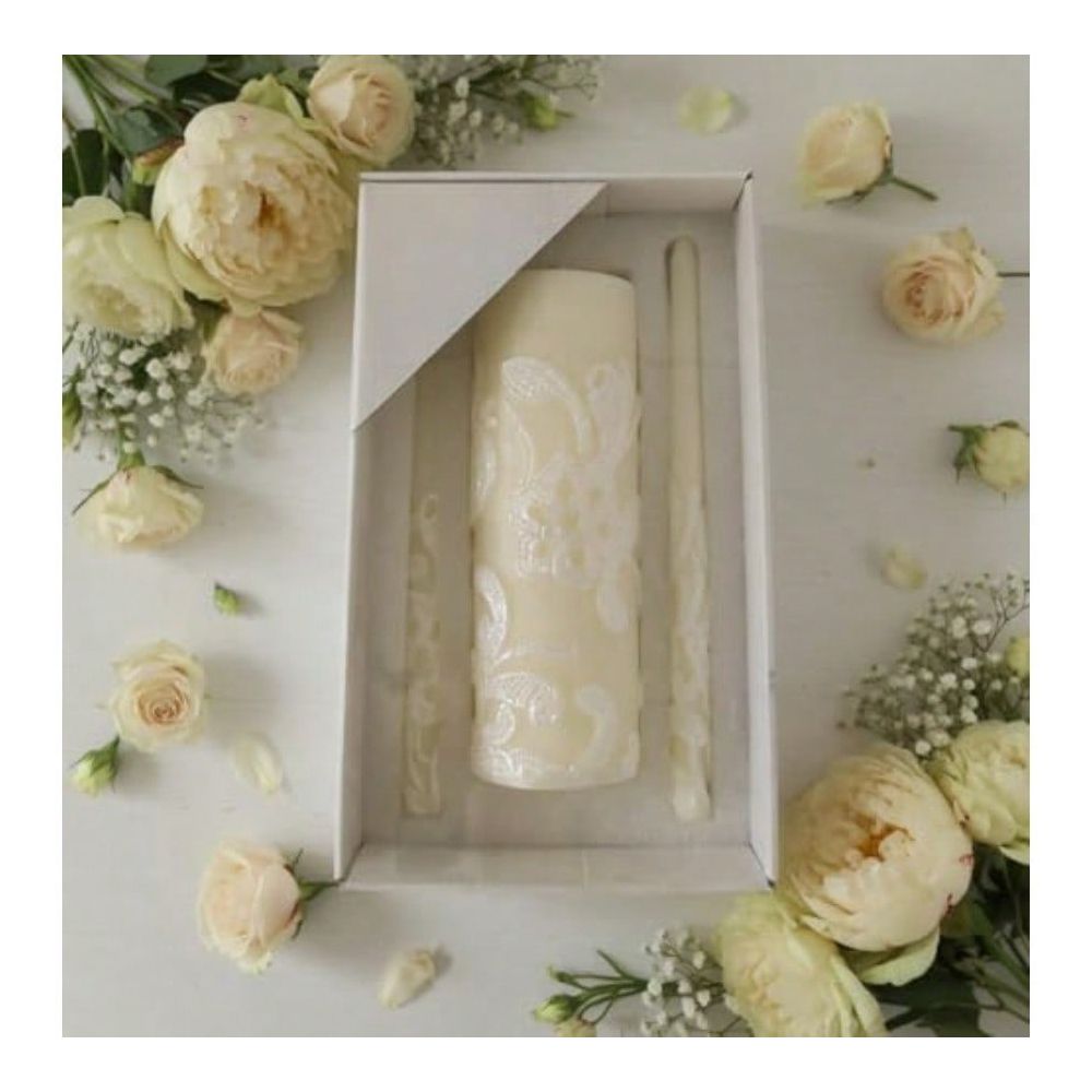 Inch High Cream Wedding Unity  - Home Decor Event ulasan dan harga