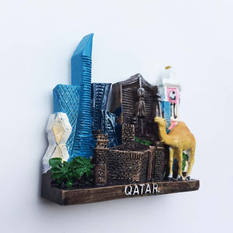 Qatar Travelling Fridge Magnet - Home Decor Qatar ulasan dan harga