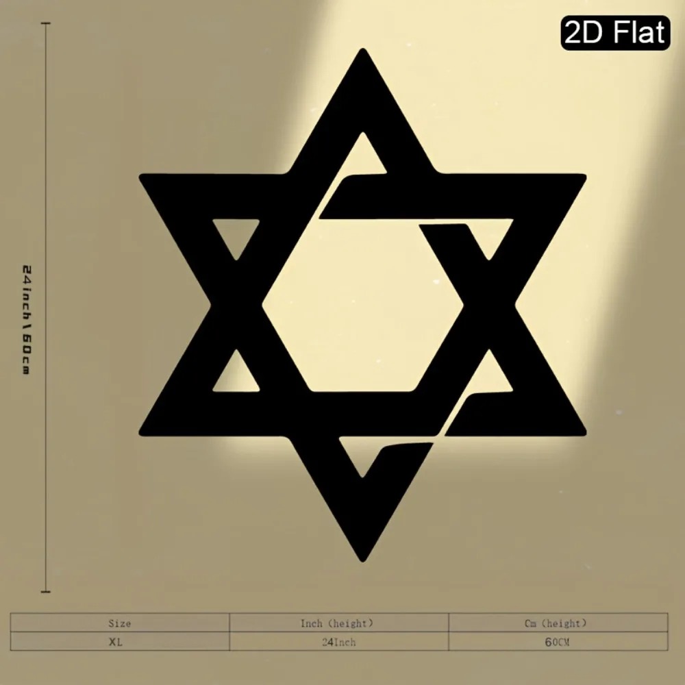 CIFBUY Iron Wall Art Star of D - Home Decor Room ulasan dan harga