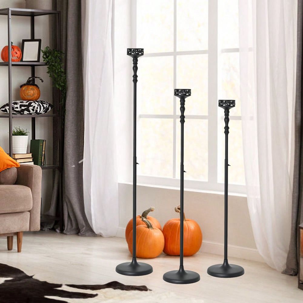 Adjustable Metal Taper Candle  - Home Decor Event ulasan dan harga