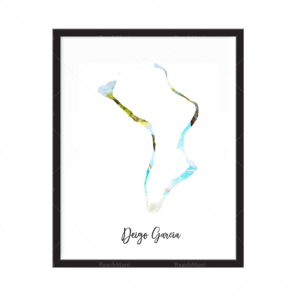 Impression de carte aquarelle  - Home Decor Qatar ulasan dan harga