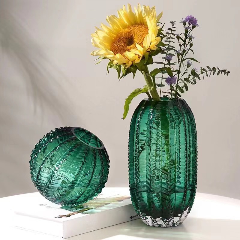 Nordic Modern Cactus Glass Vas - Glass Vase Nordic ulasan dan harga