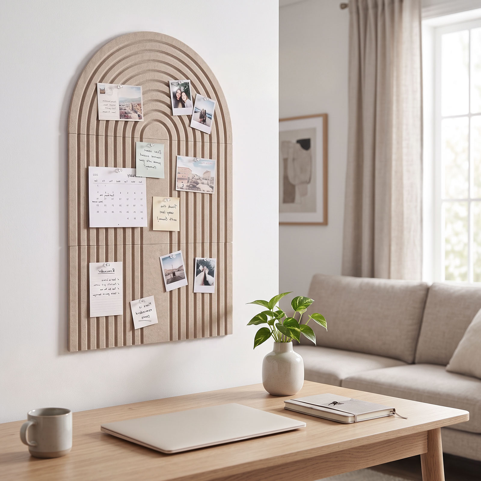 Large Arched Felt Bulletin Boa - Home Decor Vision Board ulasan dan harga